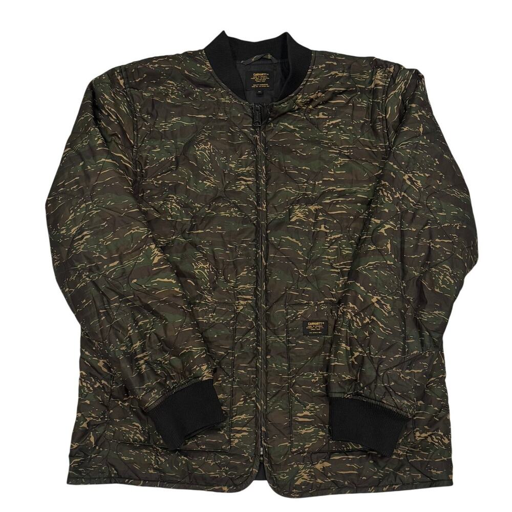 Carhartt WIP Newton Bomber Liner Men's XL Tiger Camo EUC